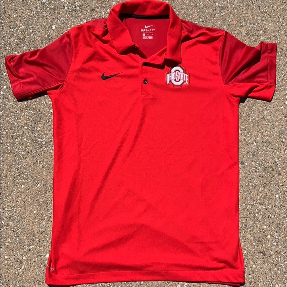 Nike Red Ohio State Polo